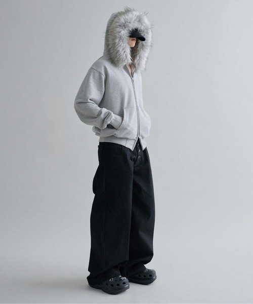 EPNK ファー付きパーカー グレー EPNK ファー付きパーカー グレー - メルカリ