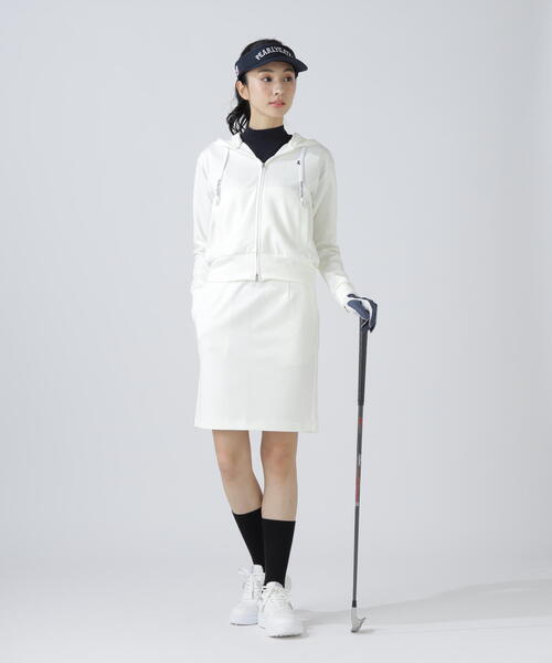 PEARLY GATES(パーリーゲイツ)の「【PEARLY GATES】スタイルプラスAIRスカート(スカート・レディース・ホワイト/ネイビー・MEDIUM/SMALL/LARGE)」の3枚目の写真