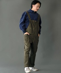 オーバーオール　グリーンⓂ️ セール/ブランド古着】メンズのサロペット/オーバーオール（グリーン