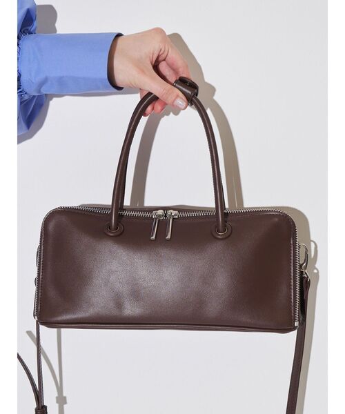 ELENDEEK（エレンディーク）の「チップボストンバッグ（ボストンバッグ・レディース・ベージュ/ブラウン/ブラック・FREE）」の3枚目の写真