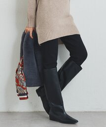 un dix cors | 《美シルエット》裾ファスナー起毛スキニーパンツ(スウェットパンツ)