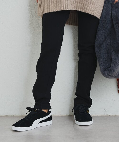un dix cors（アンディコール）の「《美シルエット》裾ファスナー起毛スキニーパンツ（スウェットパンツ・レディース・ブラック・FREE）」の10枚目の写真