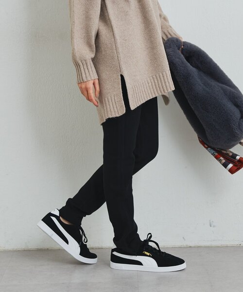 un dix cors（アンディコール）の「《美シルエット》裾ファスナー起毛スキニーパンツ（スウェットパンツ・レディース・ブラック・FREE）」の11枚目の写真