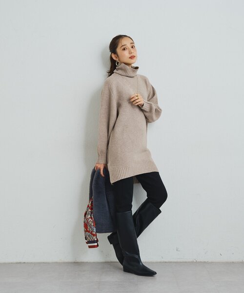 un dix cors（アンディコール）の「《美シルエット》裾ファスナー起毛スキニーパンツ（スウェットパンツ・レディース・ブラック・FREE）」の15枚目の写真