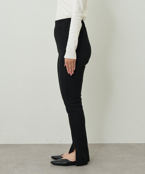 un dix cors（アンディコール）の「《美シルエット》裾ファスナー起毛スキニーパンツ（スウェットパンツ・レディース・ブラック・FREE）」の18枚目の写真