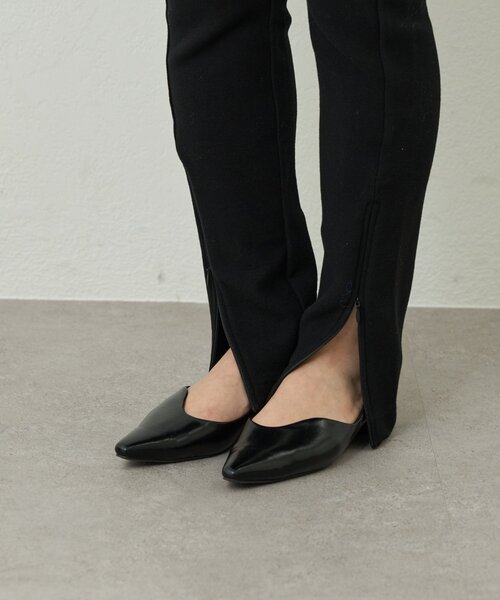 un dix cors（アンディコール）の「《美シルエット》裾ファスナー起毛スキニーパンツ（スウェットパンツ・レディース・ブラック・FREE）」の22枚目の写真