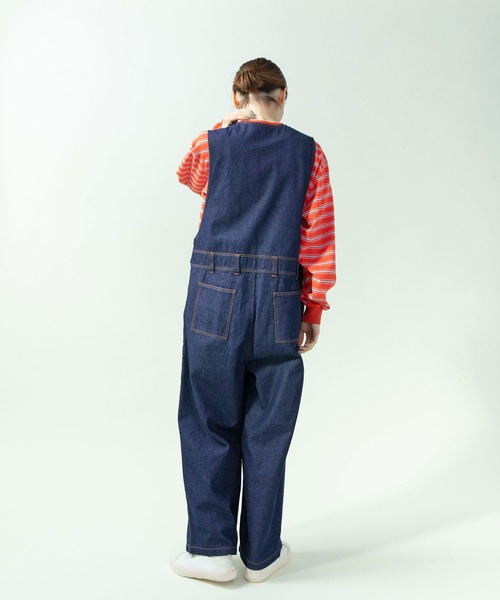 PAR ICI(パーリッシィ)の「【WEB限定カラー】ライトオンスデニム/コンパクトウェザー オールインワン(つなぎ/オールインワン・レディース・ベージュ/ネイビー/ブルー・FREE)」の19枚目の写真