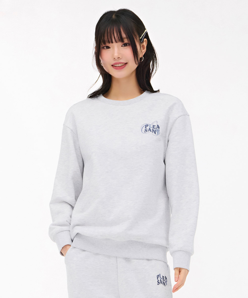CHASECULT(チェイスカルト)の「レディース刺繍ポイントスウェットシャツ-グレー(スウェット・レディース・ライトグレー・90/85)」の1枚目の写真
