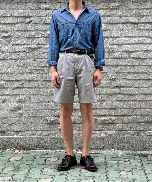 OUTSTANDING(アウトスタンディング)の「USN SELVEDGE CHAMBRAY SHIRT_L.BLUE(シャツ/ブラウス・メンズ・その他・SMALL/MEDIUM/LARGE/X-LARGE)」の11枚目の写真
