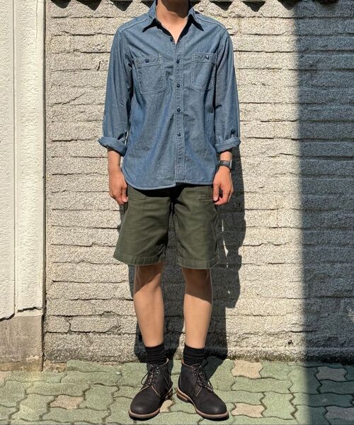 OUTSTANDING(アウトスタンディング)の「USN SELVEDGE CHAMBRAY SHIRT_L.BLUE(シャツ/ブラウス・メンズ・その他・SMALL/MEDIUM/LARGE/X-LARGE)」の16枚目の写真