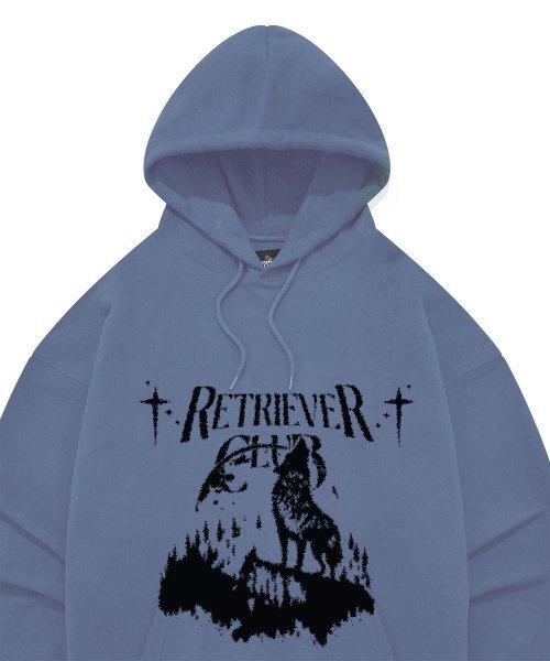 Retriever Club（レトリーバークラブ）の「WITH THE MOON HOODIE [BABY BLUE]（パーカー・レディース・その他・MEDIUM/LARGE/X-LARGE）」の3枚目の写真