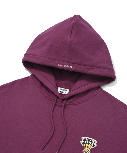 Wacky WiLLy(ワッキーウィリー)の「ベーシックロゴワッペンフードバーガンディ(パーカー・レディース・その他・X-SMALL/SMALL/MEDIUM/LARGE/X-LARGE)」の4枚目の写真