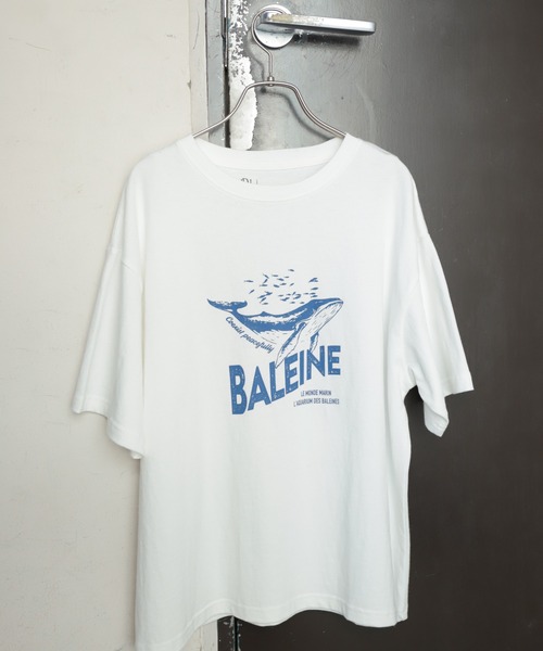 NOMBRE IMPAIR（ノンブルアンペール）の「BALEINE PT　半袖TEE（Tシャツ/カットソー・レディース・サックスブルー/グリーン/ホワイト・FREE）」の2枚目の写真