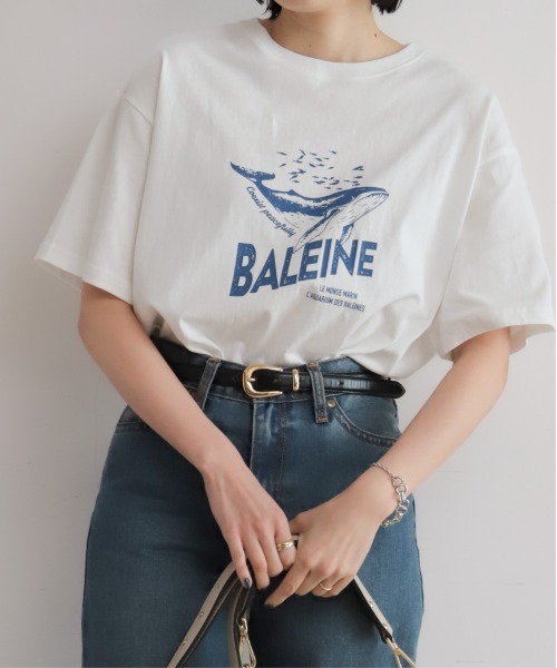 NOMBRE IMPAIR（ノンブルアンペール）の「BALEINE PT　半袖TEE（Tシャツ/カットソー・レディース・サックスブルー/グリーン/ホワイト・FREE）」の8枚目の写真
