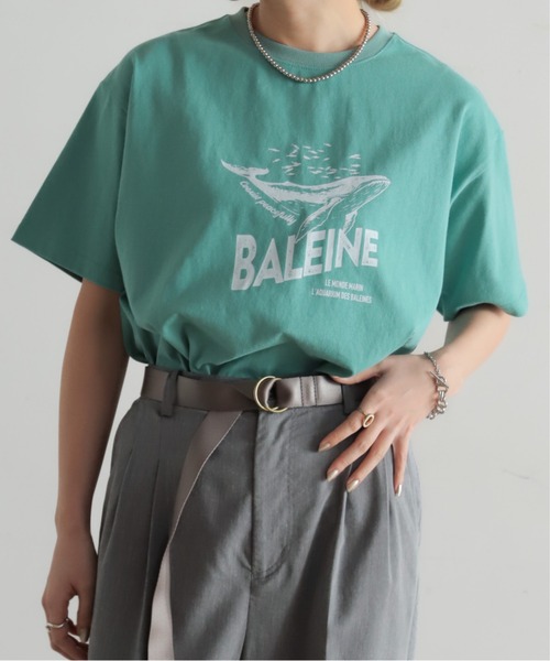 NOMBRE IMPAIR（ノンブルアンペール）の「BALEINE PT　半袖TEE（Tシャツ/カットソー・レディース・サックスブルー/グリーン/ホワイト・FREE）」の14枚目の写真
