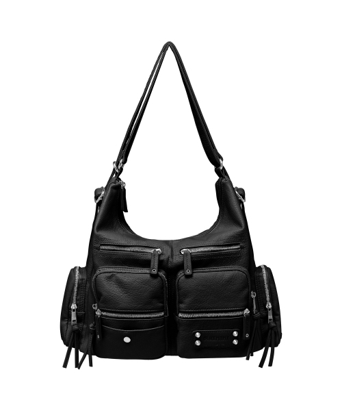 BLACKPURPLE(ブラックパープル)の「レト マルチカーゴバッグ Leto Multi Cargo Bag _Black(ショルダーバッグ・レディース・ブラック・FREE)」の1枚目の写真