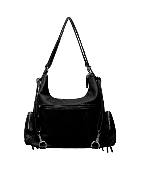 BLACKPURPLE(ブラックパープル)の「レト マルチカーゴバッグ Leto Multi Cargo Bag _Black(ショルダーバッグ・レディース・ブラック・FREE)」の2枚目の写真