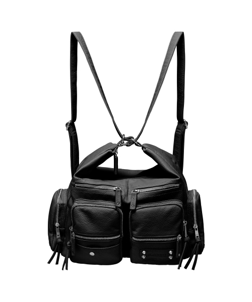 BLACKPURPLE(ブラックパープル)の「レト マルチカーゴバッグ Leto Multi Cargo Bag _Black(ショルダーバッグ・レディース・ブラック・FREE)」の4枚目の写真