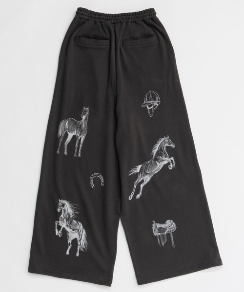MAISON SPECIAL(メゾンスペシャル)の「Drawing Horse Sweatpants/ドローイングホーススウェットパンツ(スウェットパンツ・レディース・チャコールグレー/グレー/ホワイト・36/38)」の15枚目の写真