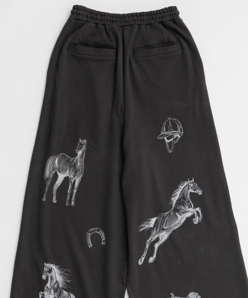 MAISON SPECIAL(メゾンスペシャル)の「Drawing Horse Sweatpants/ドローイングホーススウェットパンツ(スウェットパンツ・レディース・チャコールグレー/グレー/ホワイト・36/38)」の17枚目の写真