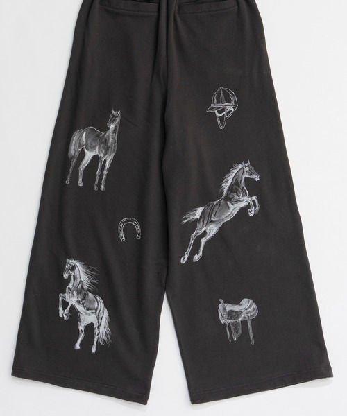 MAISON SPECIAL(メゾンスペシャル)の「Drawing Horse Sweatpants/ドローイングホーススウェットパンツ(スウェットパンツ・レディース・チャコールグレー/グレー/ホワイト・36/38)」の19枚目の写真