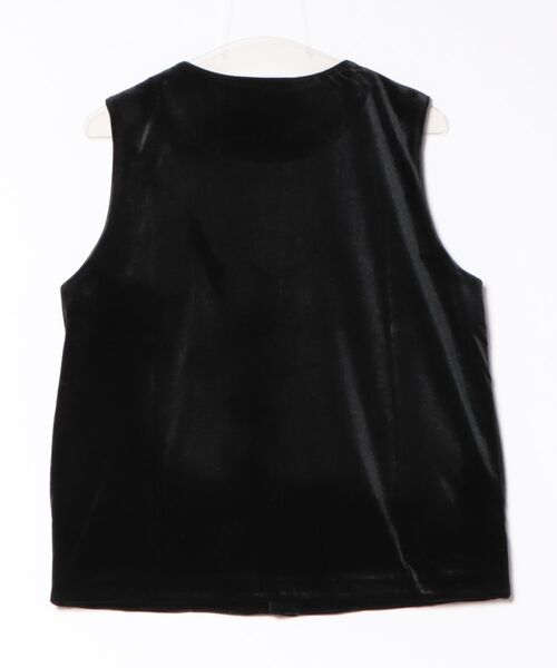 Rouge vif la cle(ルージュヴィフラクレ)の「【Keena/キーナ】ベルベットベスト/トップス/ベロア【WEB限定】(Tシャツ/カットソー・レディース・ブラック/グレー・フリー)」の3枚目の写真