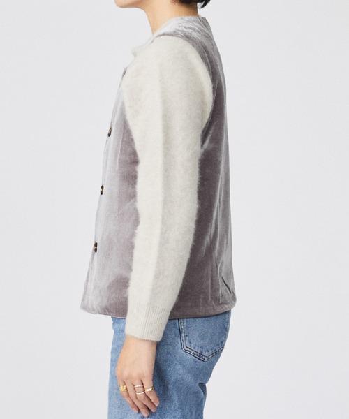 Rouge vif la cle(ルージュヴィフラクレ)の「【Keena/キーナ】ベルベットベスト/トップス/ベロア【WEB限定】(Tシャツ/カットソー・レディース・ブラック/グレー・フリー)」の9枚目の写真