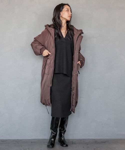 HEREIAM（ヘレイアム）の「【HEREIAM】やみつきになる肌触り/ファインタッチニットミディスカート（スカート・レディース・アイボリー/ブラック・FREE）」の11枚目の写真