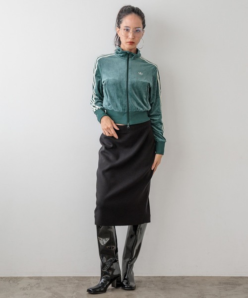 HEREIAM（ヘレイアム）の「【HEREIAM】やみつきになる肌触り/ファインタッチニットミディスカート（スカート・レディース・アイボリー/ブラック・FREE）」の15枚目の写真