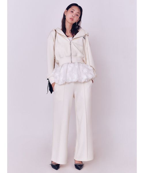 LILY BROWN（リリーブラウン）の「【LILY BROWN×MARY QUANT】スウェットパーカー（パーカー・レディース・アイボリー/グレー・F）」の9枚目の写真