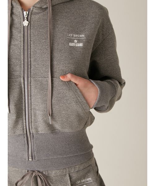 LILY BROWN（リリーブラウン）の「【LILY BROWN×MARY QUANT】スウェットパーカー（パーカー・レディース・アイボリー/グレー・F）」の14枚目の写真