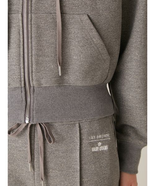 LILY BROWN（リリーブラウン）の「【LILY BROWN×MARY QUANT】スウェットパーカー（パーカー・レディース・アイボリー/グレー・F）」の16枚目の写真