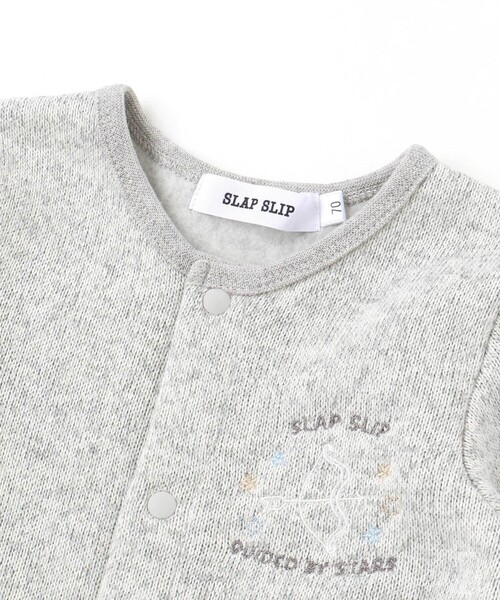 SLAP SLIP BABY(スラップスリップベビー)の「くるりん天使の翼刺しゅうつきカバーオールベビー(60~80cm)(ロンパース・キッズ・ピンク/オフホワイト・70cm/60cm/80cm)」の9枚目の写真