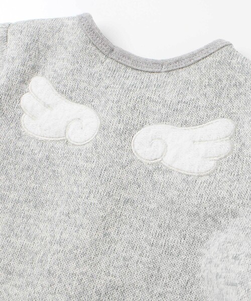 SLAP SLIP BABY(スラップスリップベビー)の「くるりん天使の翼刺しゅうつきカバーオールベビー(60~80cm)(ロンパース・キッズ・ピンク/オフホワイト・70cm/60cm/80cm)」の12枚目の写真