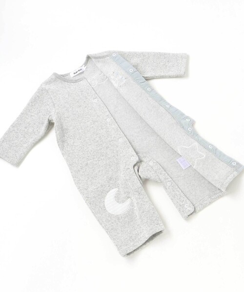 SLAP SLIP BABY(スラップスリップベビー)の「くるりん天使の翼刺しゅうつきカバーオールベビー(60~80cm)(ロンパース・キッズ・ピンク/オフホワイト・70cm/60cm/80cm)」の16枚目の写真