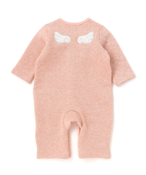 SLAP SLIP BABY(スラップスリップベビー)の「くるりん天使の翼刺しゅうつきカバーオールベビー(60~80cm)(ロンパース・キッズ・ピンク/オフホワイト・70cm/60cm/80cm)」の20枚目の写真