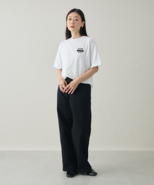 kuros'(クロス)の「【kuros'オリジナル】NOIR LOGO TEE ユニセックス 綿100%(Tシャツ/カットソー・メンズ・ブラック/ホワイト・MEDIUM/LARGE)」の7枚目の写真