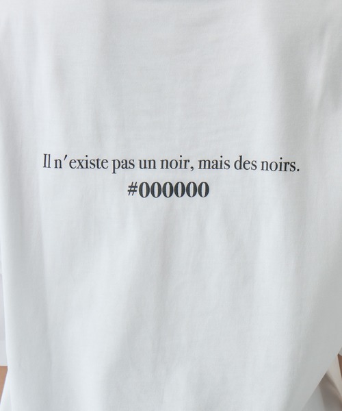 kuros'(クロス)の「【kuros'オリジナル】NOIR LOGO TEE ユニセックス 綿100%(Tシャツ/カットソー・メンズ・ブラック/ホワイト・MEDIUM/LARGE)」の11枚目の写真