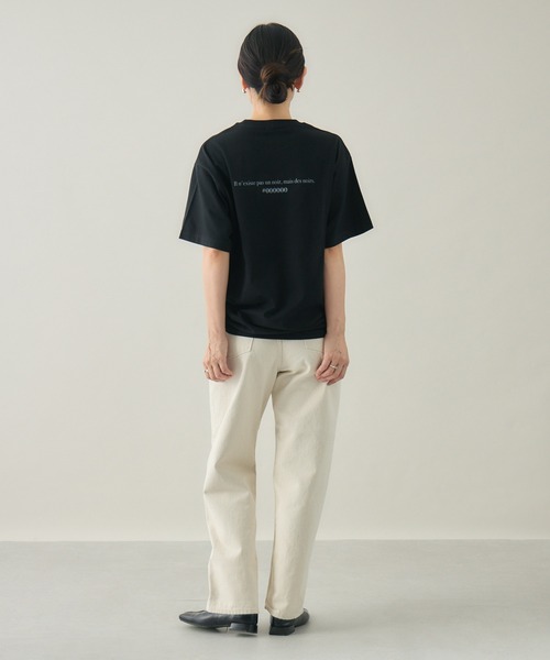 kuros'(クロス)の「【kuros'オリジナル】NOIR LOGO TEE ユニセックス 綿100%(Tシャツ/カットソー・メンズ・ブラック/ホワイト・MEDIUM/LARGE)」の21枚目の写真