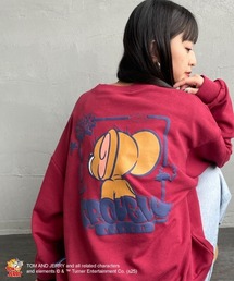 [SEQUENZ/シークエンズ] トムとジェリー バックプリント クルーネックスウェット