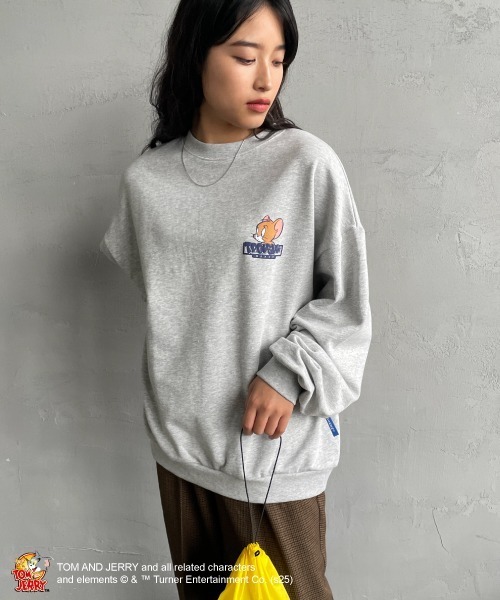 SEQUENZ（シークエンズ）の「[SEQUENZ/シークエンズ] トムとジェリー バックプリント クルーネックスウェット（スウェット・レディース・ブラック/ワイン/グレー・M/L/S）」の18枚目の写真