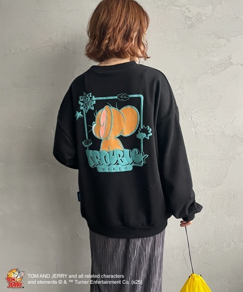 SEQUENZ（シークエンズ）の「[SEQUENZ/シークエンズ] トムとジェリー バックプリント クルーネックスウェット（スウェット・レディース・ブラック/ワイン/グレー・M/L/S）」の17枚目の写真