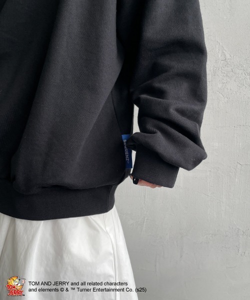 SEQUENZ（シークエンズ）の「[SEQUENZ/シークエンズ] トムとジェリー バックプリント クルーネックスウェット（スウェット・レディース・ブラック/ワイン/グレー・M/L/S）」の8枚目の写真