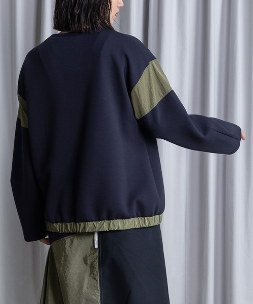 MARECHAL TERRE（マルシャルテル）の「ドッキングプルオーバー（Tシャツ/カットソー・レディース・ブラック/アイボリー/グレー系/ネイビー・MEDIUM）」の6枚目の写真