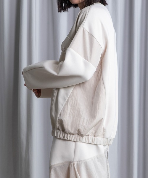 MARECHAL TERRE（マルシャルテル）の「ドッキングプルオーバー（Tシャツ/カットソー・レディース・ブラック/アイボリー/グレー系/ネイビー・MEDIUM）」の9枚目の写真