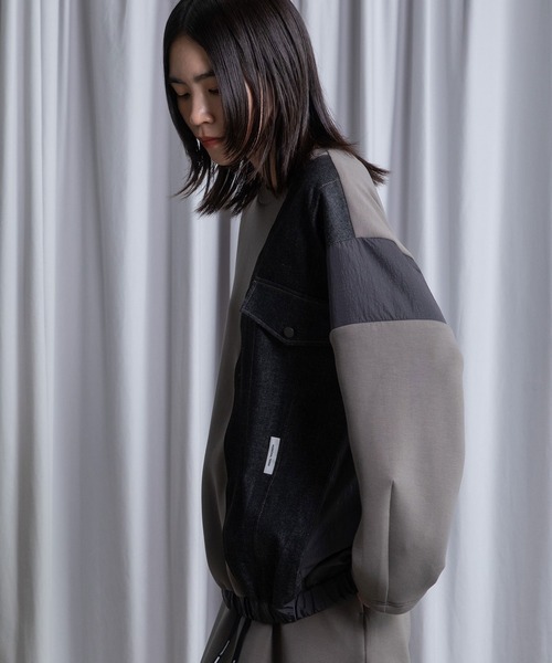 MARECHAL TERRE（マルシャルテル）の「ドッキングプルオーバー（Tシャツ/カットソー・レディース・ブラック/アイボリー/グレー系/ネイビー・MEDIUM）」の16枚目の写真