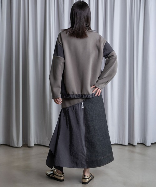 MARECHAL TERRE（マルシャルテル）の「ドッキングプルオーバー（Tシャツ/カットソー・レディース・ブラック/アイボリー/グレー系/ネイビー・MEDIUM）」の19枚目の写真