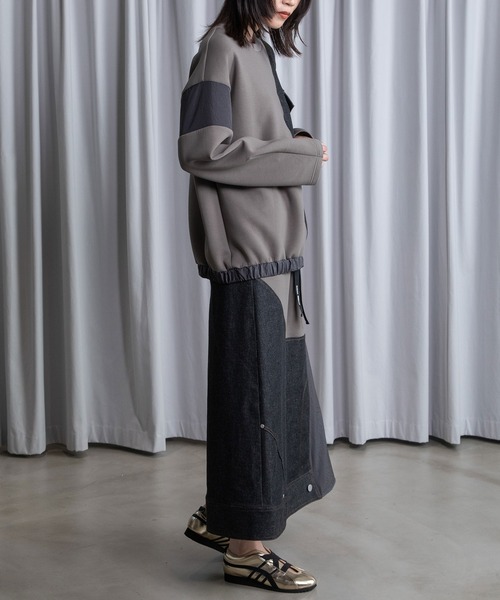 MARECHAL TERRE（マルシャルテル）の「ドッキングプルオーバー（Tシャツ/カットソー・レディース・ブラック/アイボリー/グレー系/ネイビー・MEDIUM）」の20枚目の写真