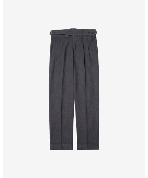 sortie(ソルティ)の「8s Linen Gurkha Trousers (Charcoal)(その他パンツ・メンズ・その他・LARGE/X-LARGE/SMALL/MEDIUM)」の1枚目の写真