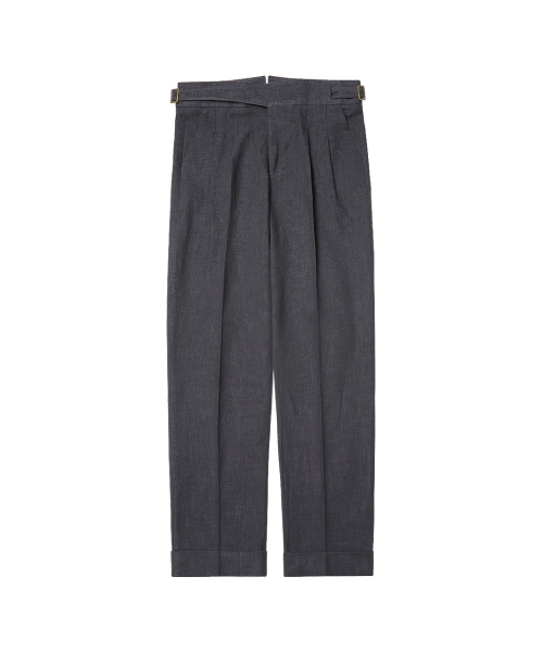 sortie(ソルティ)の「8s Linen Gurkha Trousers (Charcoal)(その他パンツ・メンズ・その他・LARGE/X-LARGE/SMALL/MEDIUM)」の4枚目の写真
